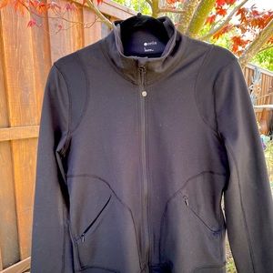 L Zella yoga/active wear zip up jacket (black)